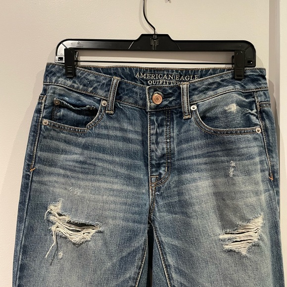 American Eagle Outfitters Boy Crop Jeans - Size 4 - Picture 4 of 5